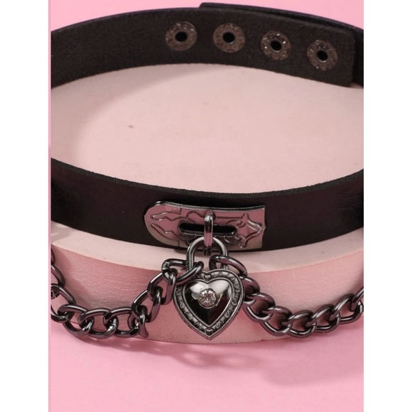 Heart & Chain Choker NEW - Picture 4 of 4